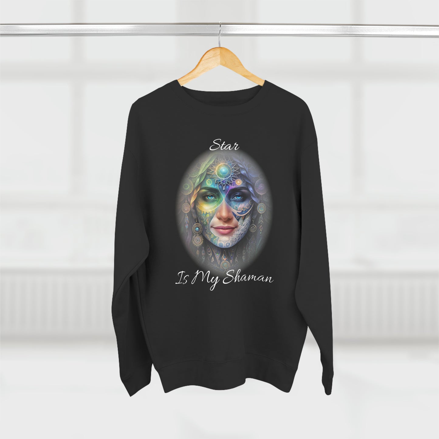 USA DARKS STAR IS MY SHAMAN Unisex Crewneck Sweatshirt