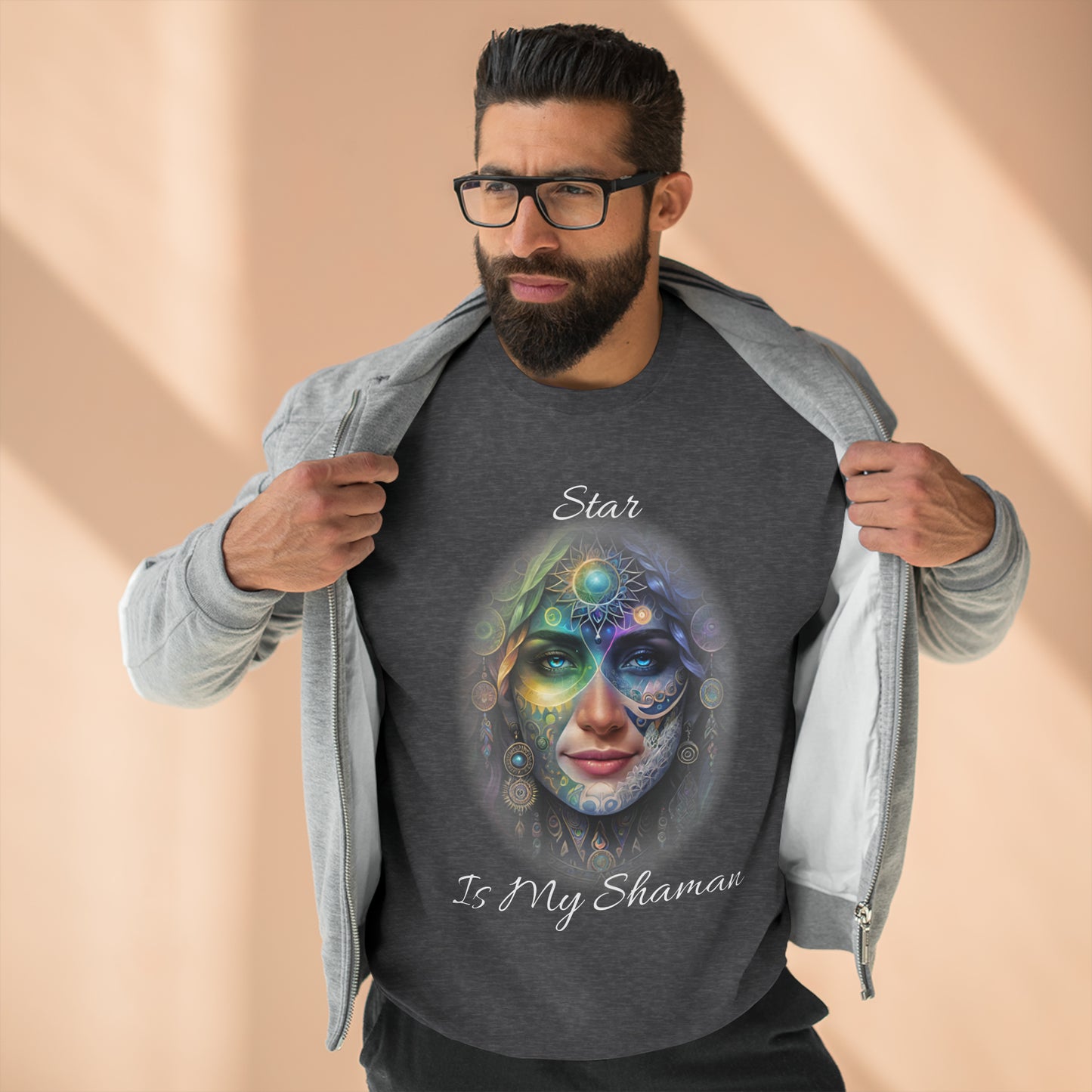 USA DARKS STAR IS MY SHAMAN Unisex Crewneck Sweatshirt