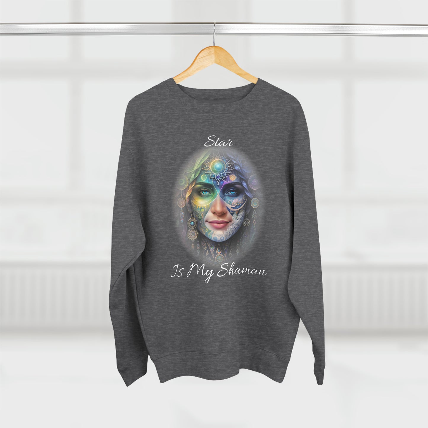 USA DARKS STAR IS MY SHAMAN Unisex Crewneck Sweatshirt