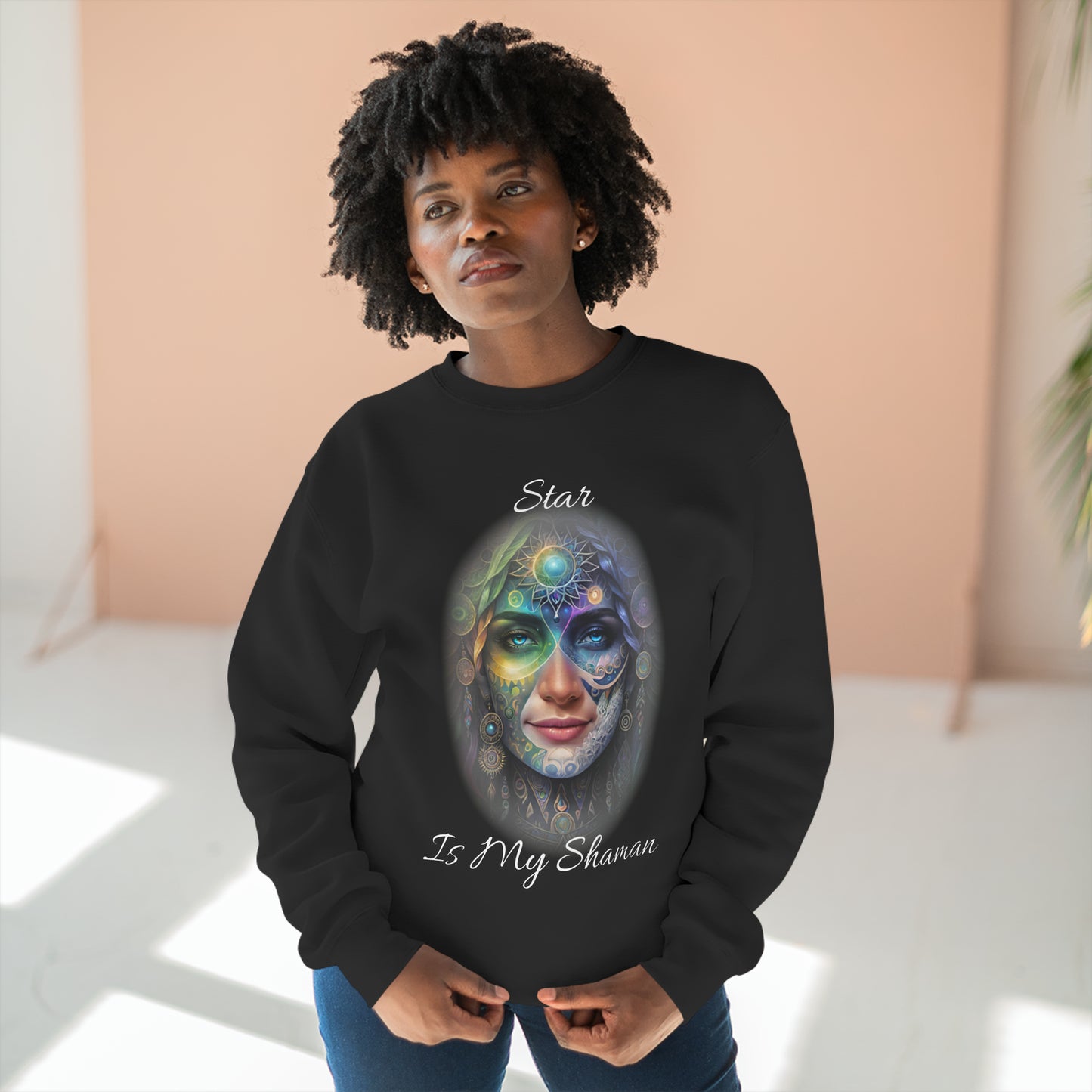 USA DARKS STAR IS MY SHAMAN Unisex Crewneck Sweatshirt