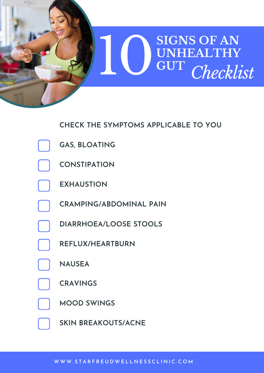 10 Signs Gut Health Checklist